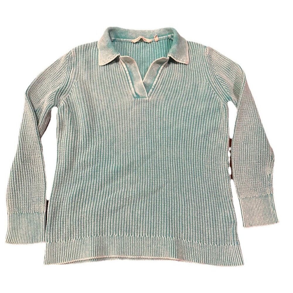 Soft Surroundings Women's Med Pullover  Collared Sweater